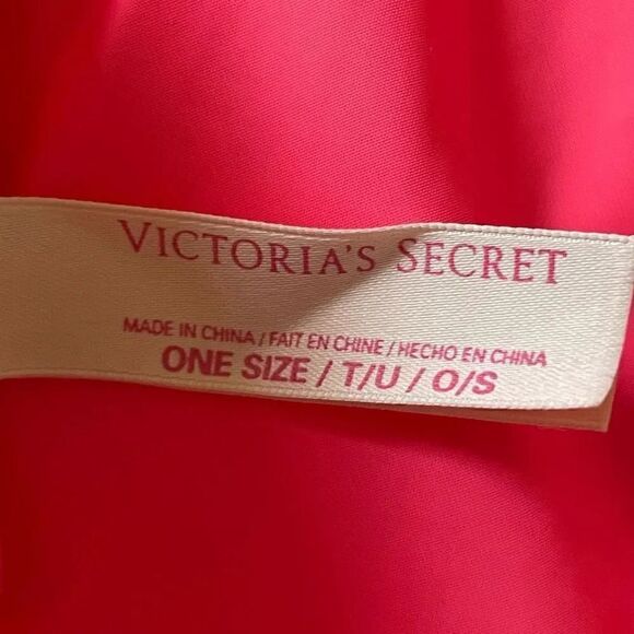 2 for $30 Victoria Secret Stripes Pink Neon Roll Up Beach Sand Blanket - Picture 5 of 8